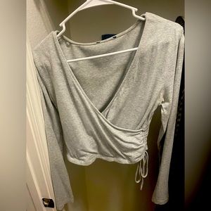 Long sleeve crop top